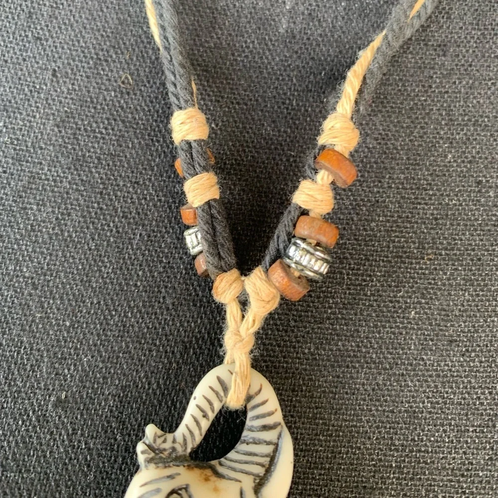 Elephant‎ Carved Pendant